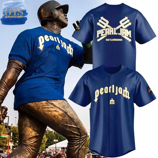 Discover Seattle Mariners PEL JAM Ten Club Night Baseball Jersey