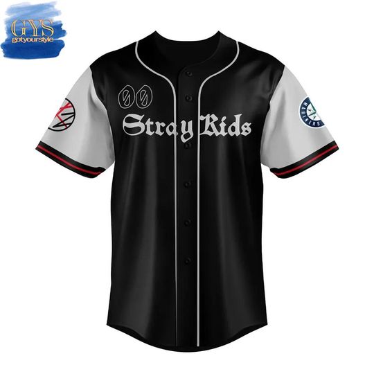 Discover Seattle Mariners x Stray Kids World Tour Baseball Jersey