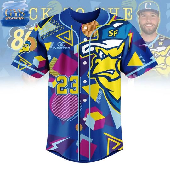 Discover Sioux Falls Canaries Back To The 80’s Vintage Baseball Jersey