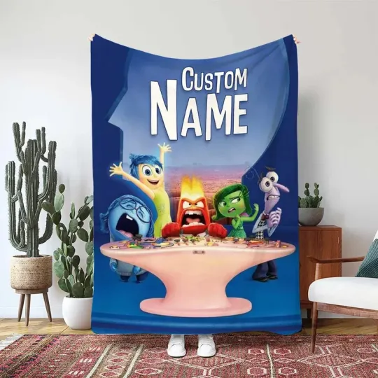 Discover Personalized Disney Pixar Inside Out 2 Fleece Blanket