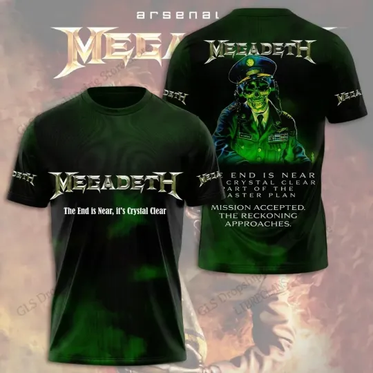 Megadeth Heavy Metal Rock Band Music 3D T-shirt