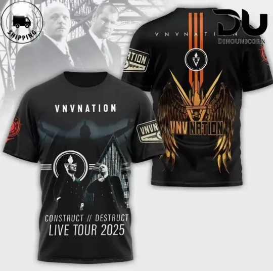 Discover VNV Nation Live Tour 2025 3D T-Shirt