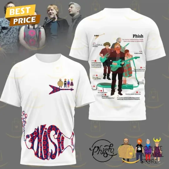 Discover Phish Our Musical Mathematician Breaks Down What Makes Up Performers 3D T-Shirt