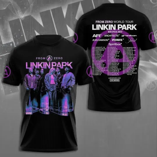 Linkin Park from zero tour 2025 T-shirt 3D