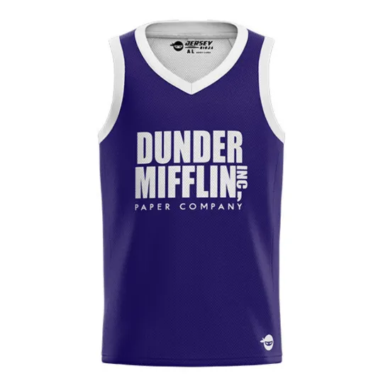 Dunder Mifflin Blue Performance Tank