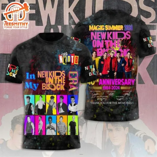 Discover In My NK on The Block 40th Anniversary 1984-2024 Thank You 3D T-Shirt HS42
