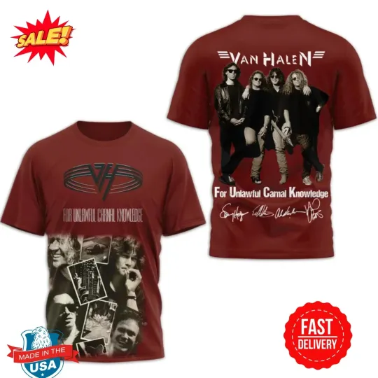 Discover New van For Unlawful Carnal Knowledge 3D Shirt S-5XL