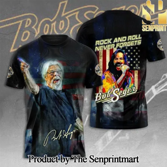 Discover Bob Seger Rock n Roll Never Forget 3D Shirt Unisex BL418