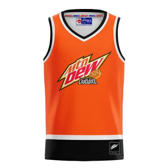 Discover Mountain Dew Live Wire Pro Player Orange Performance Tank