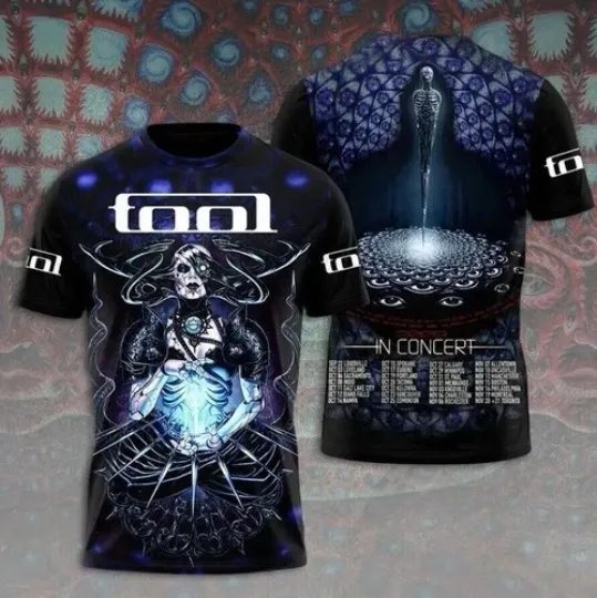 Discover Tool Band Music 3D Tshirt, Rock Band Concert Tour 2025, Size S-5Xl, Gift
