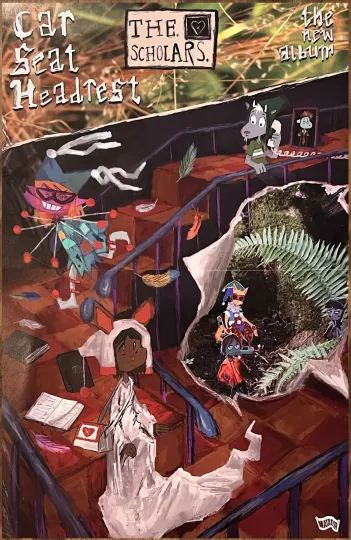 Discover CAR SEAT HEADREST The Scholars 2025 Ltd Ed RARE Tour Poster! Indie Rock Lo-Fi