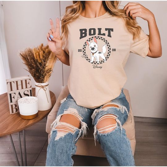 Discover Disney Bolt Costume Tshirt Disney Tshirt Bolt Birthday Tshirt Disney Bolt Lovers Tee Disney Kids Tshirt