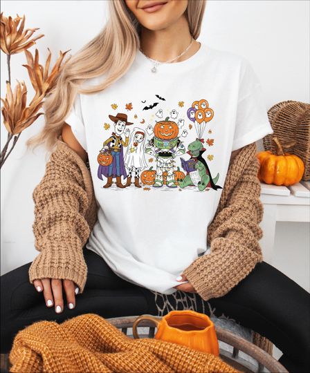 Discover Toy Story Characters Spooky Halloween Shirt, Halloween Trip