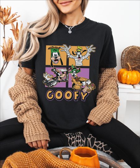 Discover Halloween Goofy Shirt, Disney Spooky Season Trick Treat Goofy Shirt