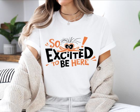 Discover So Excited To Be Here Shirt, Inside Out 2 Movie T-Shirt, Disney Family Vacation Tee