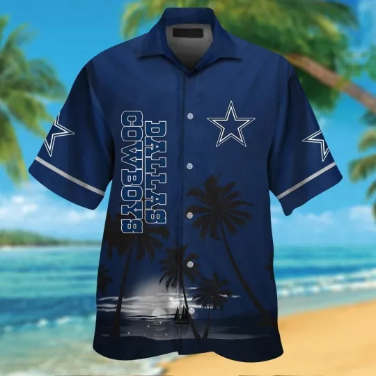 Discover Dallas Football Short Sleeve Button Up Tropical Hawaiian Shirt VER02