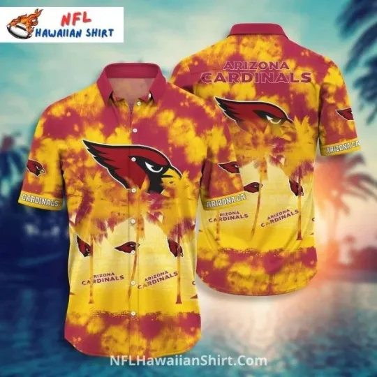 Discover Arizonna Football Sunset Tie-Dye Hawaiian Shirt For Beach Fans