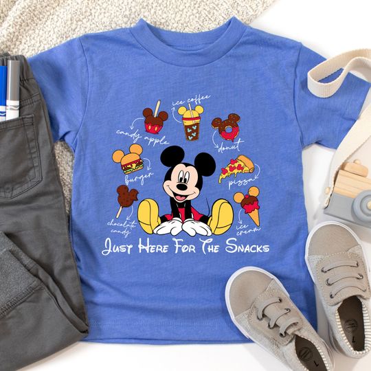 Discover Disney I'm Just Here For The Snacks Shirt, Disney Food Lover Shirt, Disney Trip Snacks Shirt