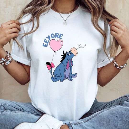 Discover Disney Cute Eeyore  Spirit Shirt, Gift for Her Tee, Winnie the Pooh T-Shirt