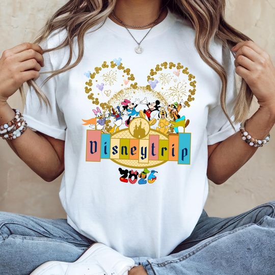 Discover Disney New Year trip 2026 Shirt, Disney Mickey and Friends Crew T-Shirt, Disney Family Trip