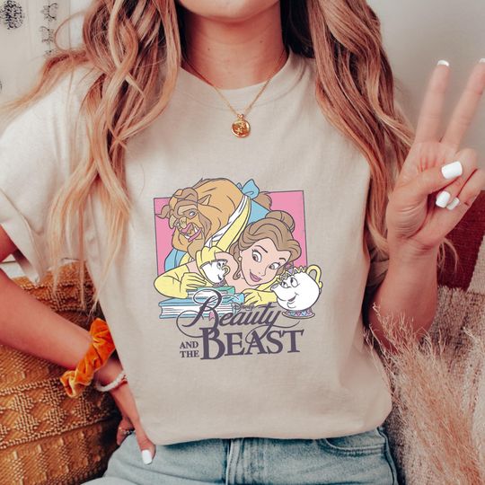 Discover Beauty and the Beast T-Shirt, Retro Beauty And The Beast Shirt, Disney Princess Tee