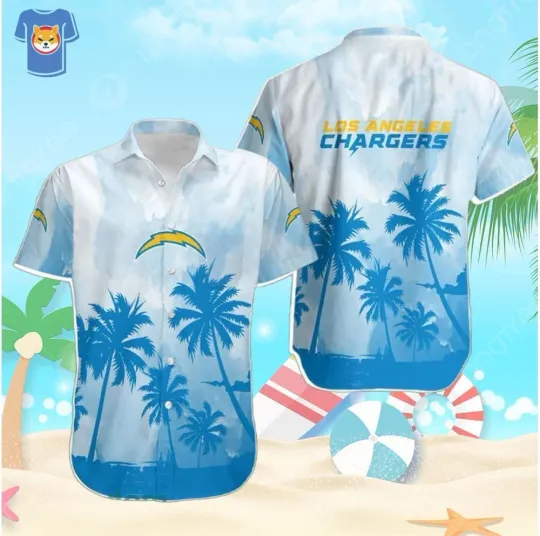 Discover Los Angeles Football Coconut Trees football Gift For Fan Hawaiian Shirt & Short