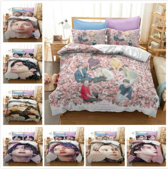 Discover BTS Collection Single/Double/Queen/King Bed Quilt Cover Set #2