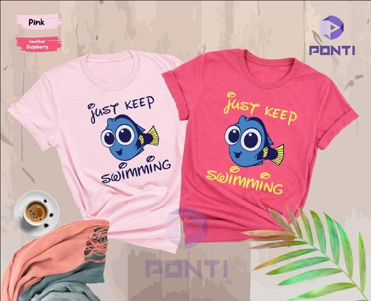Discover Just Keep Swimming Shirt, Swimming Shirt, Swim Team Shirt, Finding Nemo Shirt