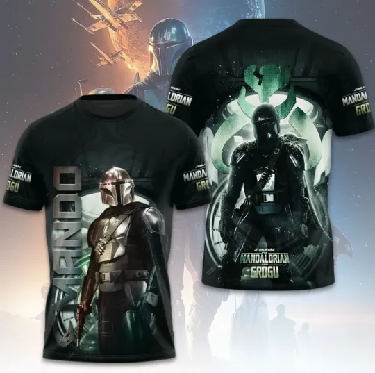 Star Wars X Mandalorian 3D All Over Printed T-Shirt