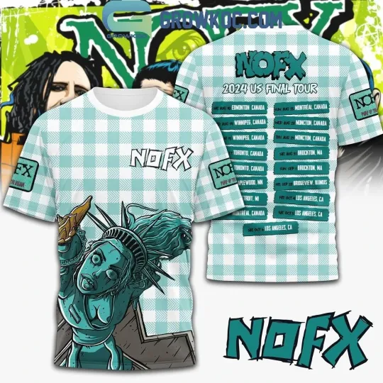NOFX The Schedule Of 2024 US Final Tour 3D T-shirt