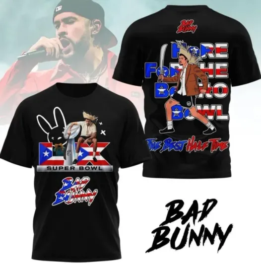 Benito Bowl 2026 Puerto Rico Flag Shirt - Bad Bunny Halftime Show Tee