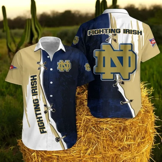 Discover Ncaa ND Fighting Irish Sport Team Hawaiian Shirt, Casual Shirt For Men