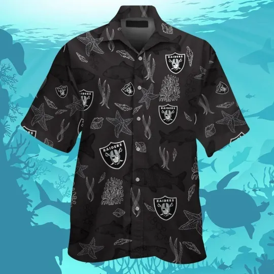 Discover Las Vegas Football Short Sleeve Button Up Tropical Hawaiian Shirt VER031