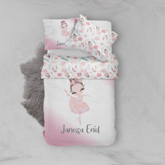 Discover Organic Cotton Ballerina Bedding Set: Girls Duvet Cover