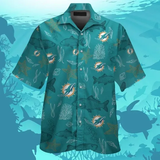 Discover Miami Football Short Sleeve Button Up Tropical Hawaiian Shirt VER031