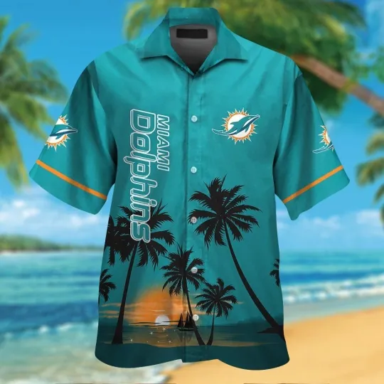 Discover Miami Football Short Sleeve Button Up Tropical Hawaiian Shirt VER02