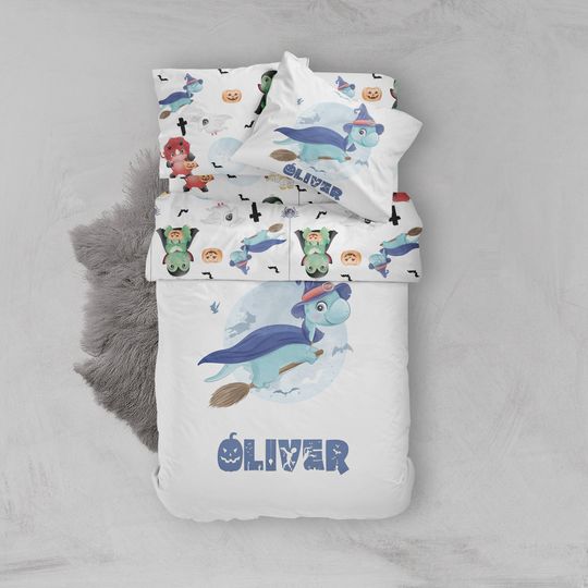 Discover Halloween Kids Bedding Set: Organic Cotton Duvet Cover