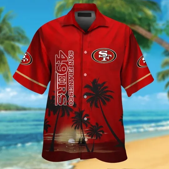 Discover San Francisco 49ers Short Sleeve Button Up Tropical Hawaiian Shirt VER02