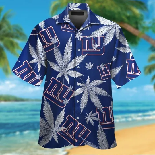 Discover New York Giants Short Sleeve Button Up Tropical Hawaiian Shirt VER09
