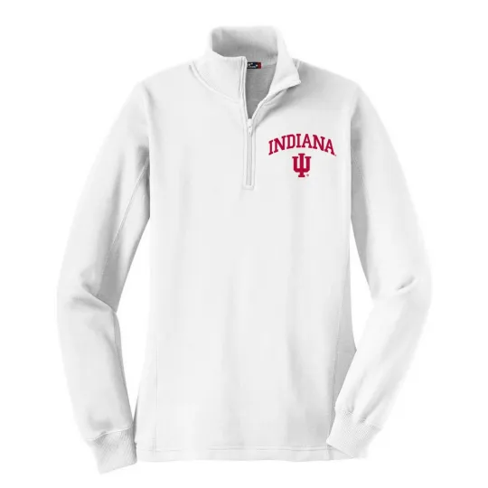 Indiana Hoosiers Arch Logo Quarter Zip Sweatshirt
