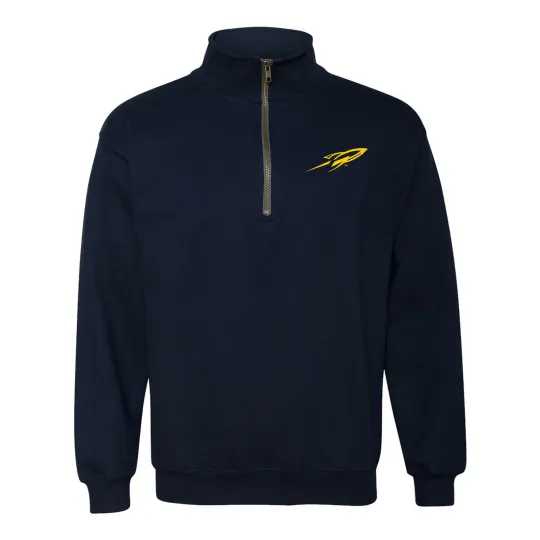 Discover University of Toledo Rockets Primary Logo Quarter Zip Sweatshirt Navy