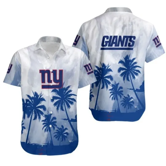 Discover New York Football Coconut Trees football Gift For Fan Hawaiian Shirt & Short