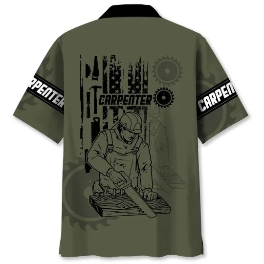 Discover Carpenter Proud Hawaiian Shirt, Short Sleeve Unisex, Beach Shirt, for Vacation