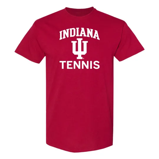 Discover Indiana Hoosiers Arch Logo Tennis T-Shirt - Cardinal