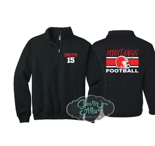 Discover Football Quarter-Zip Glitter Sweatshirt
