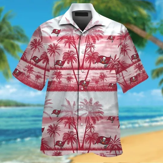 Discover Tampa Bay Football Short Sleeve Button Up Tropical Hawaiian Shirt VER025