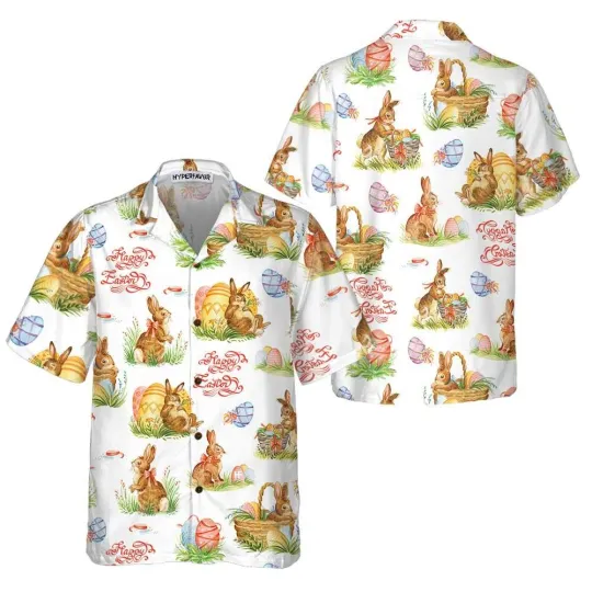 Discover Spring Easter Hawaiian Shirt Easter Bunny Shirt Easter Shirt For