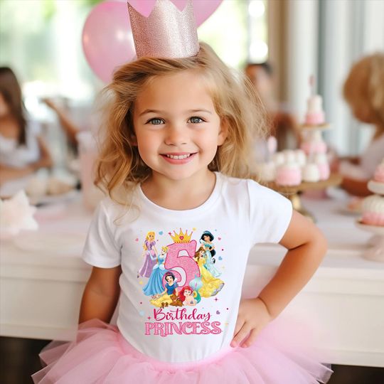 Discover Birthday Princess Shirt, Disney Princess Birthday Shirt, Princess Birthday Shirt, Girls Birthday Shirt, Disney Birthday Shirt
