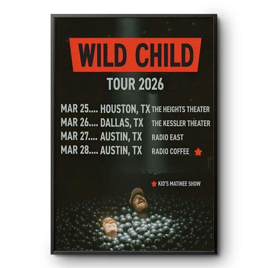 Discover Limited Wild Child Tour 2026 Poster