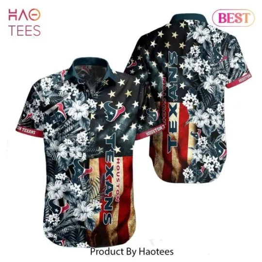 Discover football Houston Flag Flower In Stars Night Hawaiian Shirt